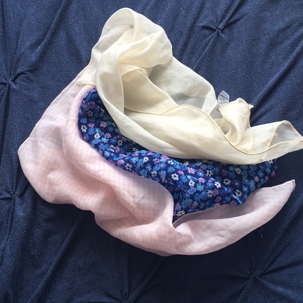 Floral and Plaid Bandana Set